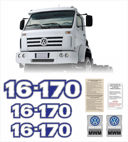 Kit Adesivo Emblema Resinado Volkswagen 16-170 17852 Cor Azul