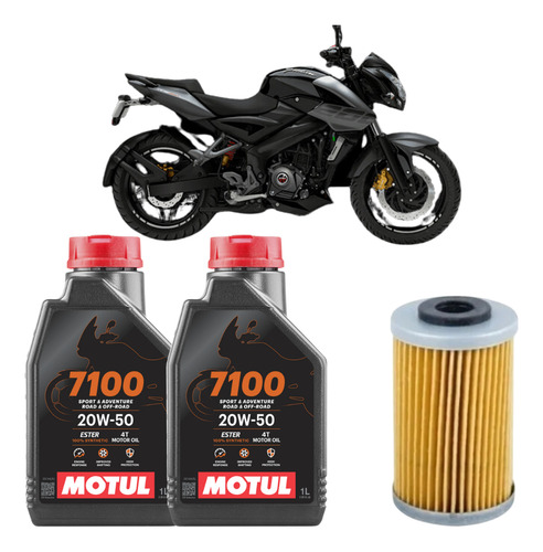 Kit De Mantencion Motul 20w50 Sintetico Para Pulsar Ns200