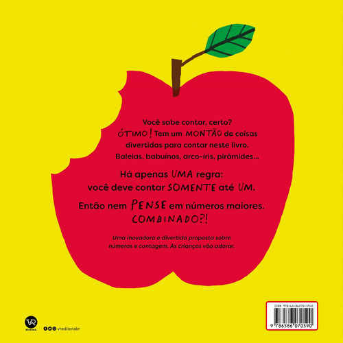 Como contar até um, de Salmon, Caspar. Editorial Vergara & Riba Editoras, capa dura em português, 2022