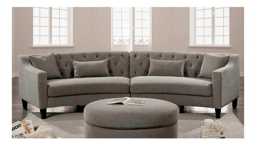 Sala Deidre Lino Gris Piezas Sofas Salas Sillones Muebles