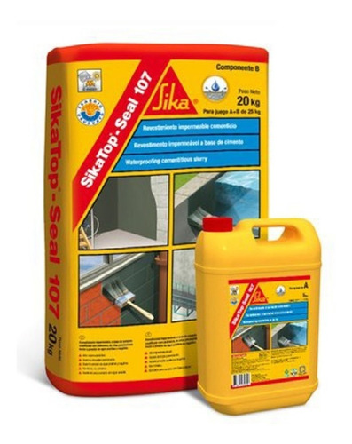 Sika Top Seal 107 Revestimiento Impermeable X 25kg A+b K37