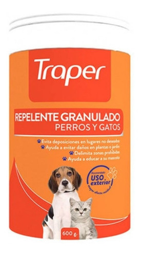 Repelente Exteriores Gatos/perros Traper 600 Grs/boxcatchile