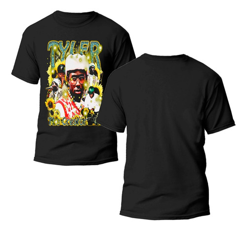 Playera Negra Estampado De Tyler The Creator 100% Algodón 03