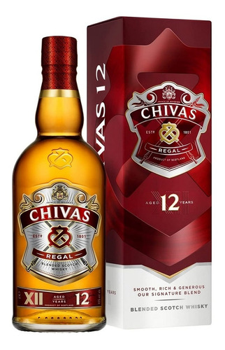 Whisky Chivas Regal 12 Años Botella 1 Litro