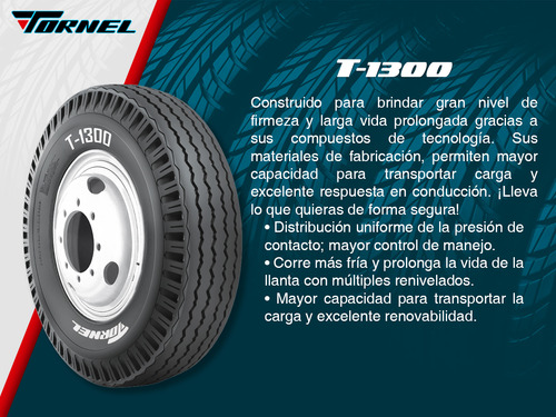 Una Llanta Tornel 7.00-15 T-1300 99m