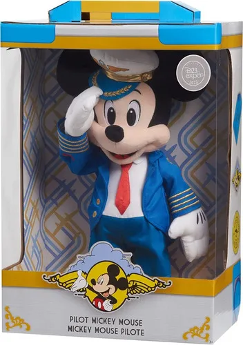 Disney Peluche Mickey Mouse Piloto Aviador 38 Cm D23
