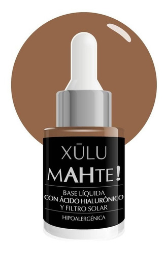 Imagen 2 de 6 de Base De Maquillaje Mahte! Hialurónico Filtro Solar Xúlu Z175