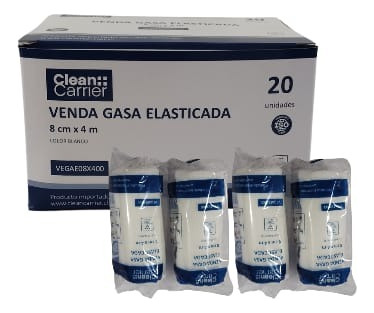 Venda Gasa Elasticada 8 Cm X 4 Mts. Pack 20 Un.