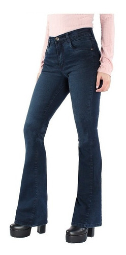 Jean Mujer Oxford Elastizado Calce Perfecto Azul