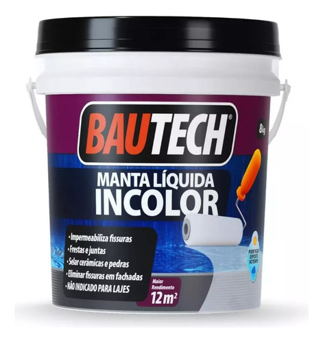 Manta Líquida Impermeabilizante Bautech 8kg Incolor