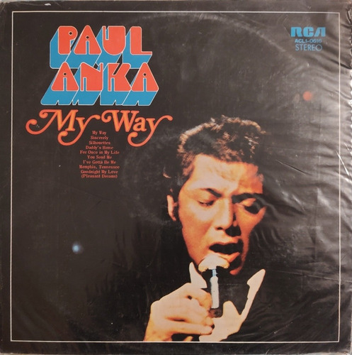 Vinilo  Lp De Paul Anka -- My Way (xx742