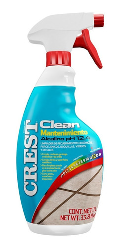 Limpiador Alcalino Crest Clean Mantenimiento 1 L