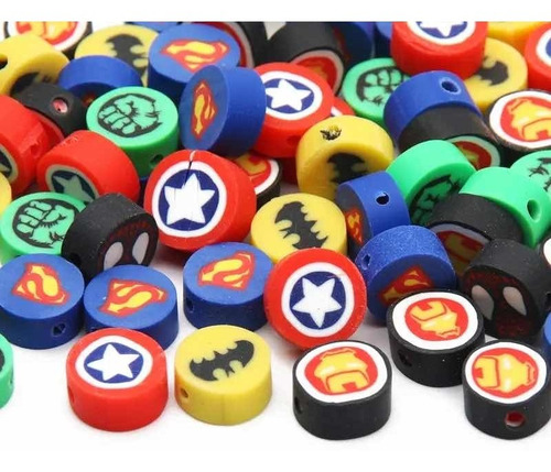 Cuentas Arcilla Marvel, Cuentas Superhéroes Para Bisuteria