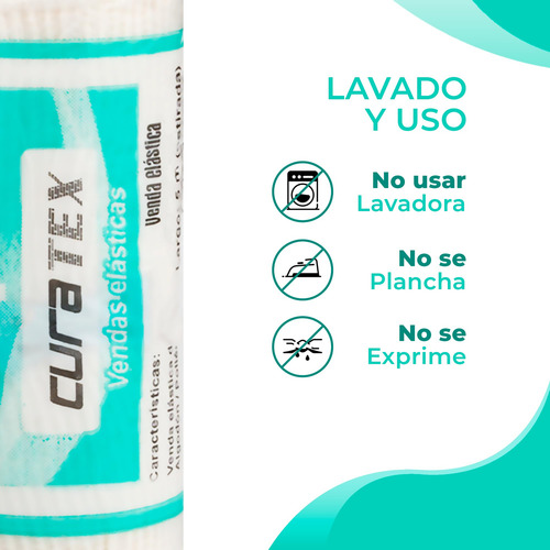Pack De 24 Vendas Elásticas Quirúrgicas 7.5 Cm Vendaje Tra