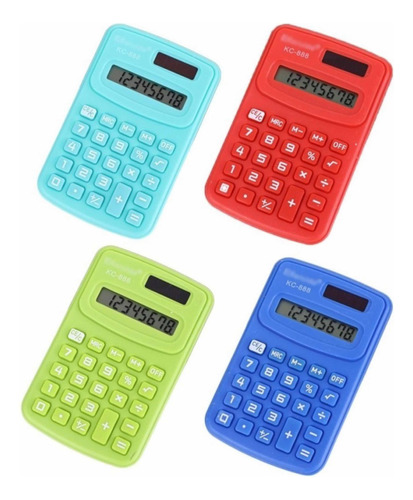 Mini Calculadora Portatil Digital 8 Digitos Escolar Kc-888