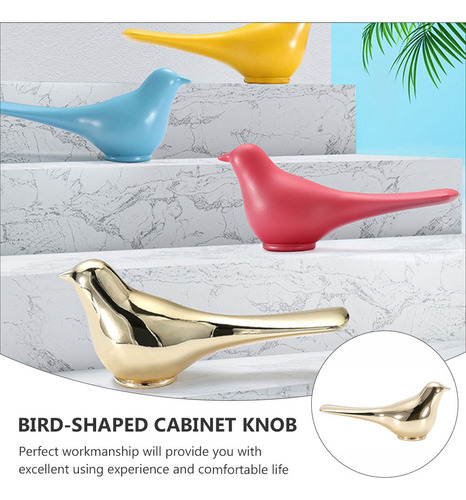 Pomo De Puerta Con Forma De Pájaro, Pomo De Cajón, Elegante,