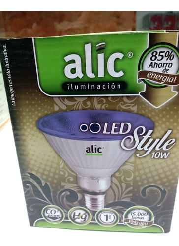 Imagen 1 de 1 de Lampara Par38 Azul 10w Alic