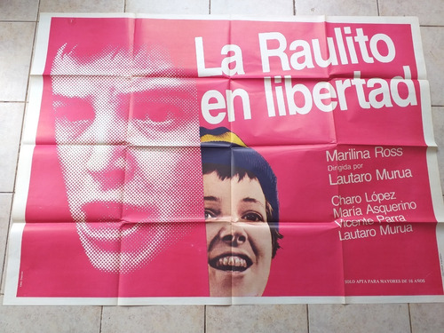 Poster Afiche Cine Argentino Doble La Raulito En Libertad *