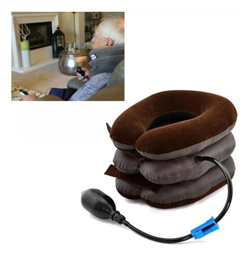Collarín Inflable Cervical Tracción Descanso Cuello Viaje