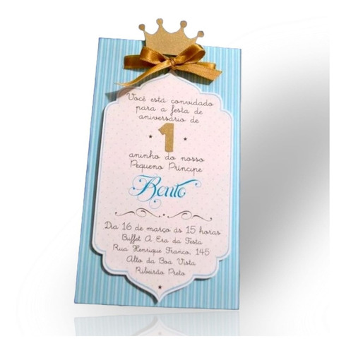 24 Tarjetas Invitación 1 Año Niño  2 Docenas