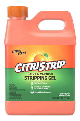 Citristrip Qcsg801 - Gel De Pelado De Pintura Y Barniz, 1 Cu