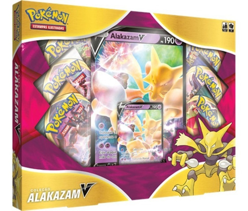 Pokémon - Box Coleção Alakazam V + Pikachu V