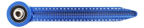 Regla De Dibujo Circular Mini , Calibre De Marcado Azul