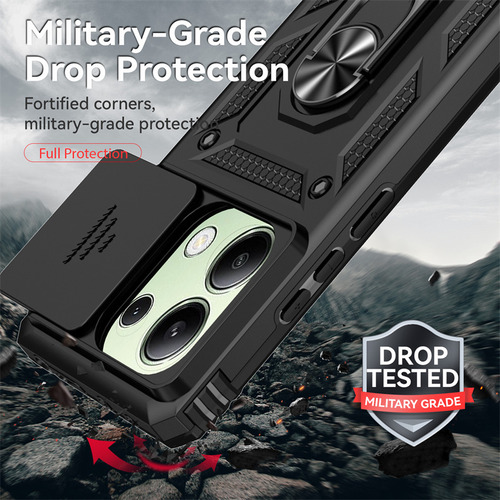 Funda Armor A Prueba De Golpes Para Xiaomi Redmi Note 13 Pro 5g 4g Slide Lens Protect Funda De Teléfono Para Redmy Note13 Note13pro 5g
