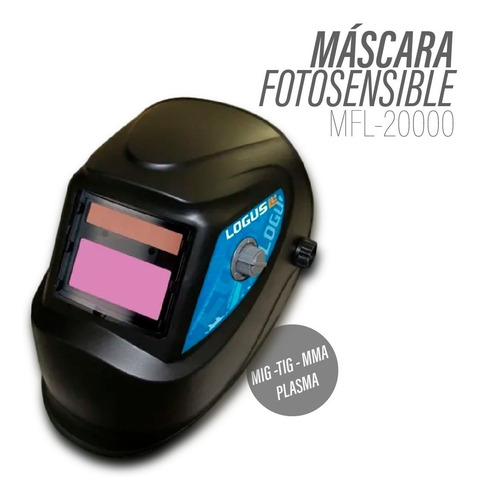 Imagen 2 de 4 de Mascara Fotosensible Logus, Mig-tig-mma-plasma