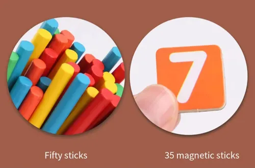 Juego Educativo Para Niños: Numero, Reloj Y Colore Magnético