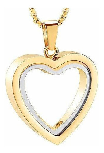 Zeqingjw Vidrio Cremacion Joyeria Para Cenizas Corazon Memor