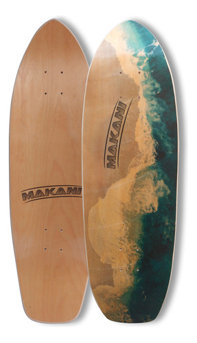 Tabla Surfskate Makaniboards Shape M2 Cruiser Maple Con Lija