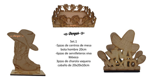 Set Del 15 De Septiembre Mdf 3mm