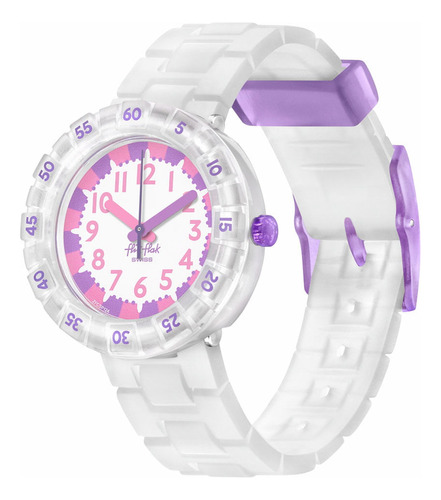 Reloj Flik Flak Level Milky Para Niños De Silicona Zfcsp124