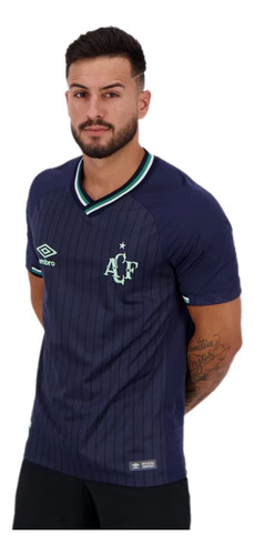 Camiseta Chapecoense 2018 Tercera Azul Original Umbro