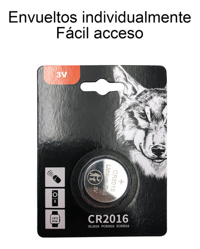 Pilas Cr2016 Litio Botón 3v Genérica 30 Unidades Pack