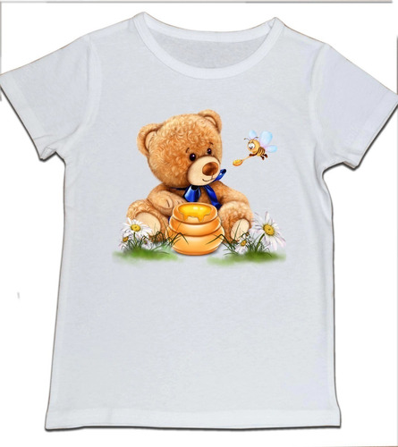 Camiseta Niño Oso De Peluche Miel De Abeja