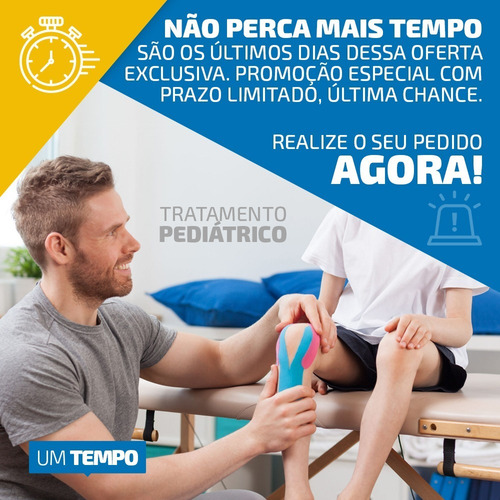 Fita Fisioterapia Tape Bandagem Funcional Adesiva Elástica