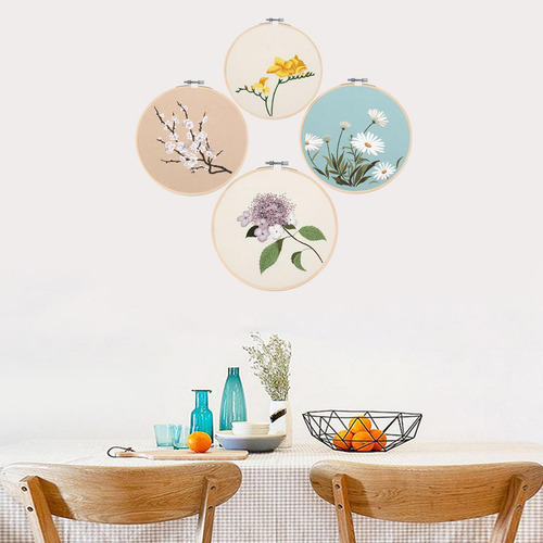 Kit De Inicio De Bordado Aros Para Manualidades De No.12