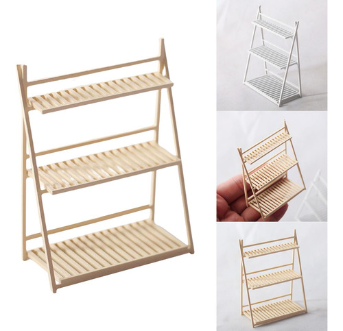 2 X 1/12 Dollhouse Flower Stand Display Rack Para Mini