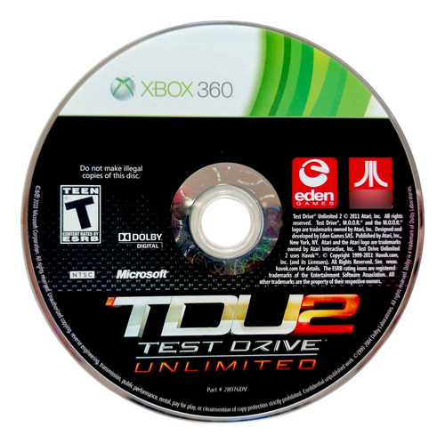 Tdu 2 Test Drive Unlimited Xbox 360 En Español (Reacondicionado)