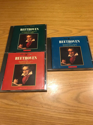 Beethoven Lote 3 Cd Importados Belgica 1989 Selcor Digital 