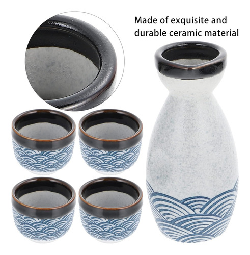 Juego De Sake Japonés De Cerámica, Taza De Sake De Cerámica