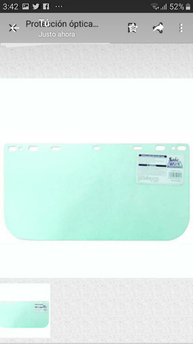 Careta Protector Facial Con Visor Ajuste Tipo Rachet