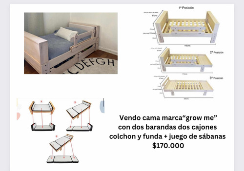 Cama De Transición Marca Growme