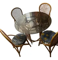 Comprar Juego De Comedor Rattan Mesa Y Sillas 