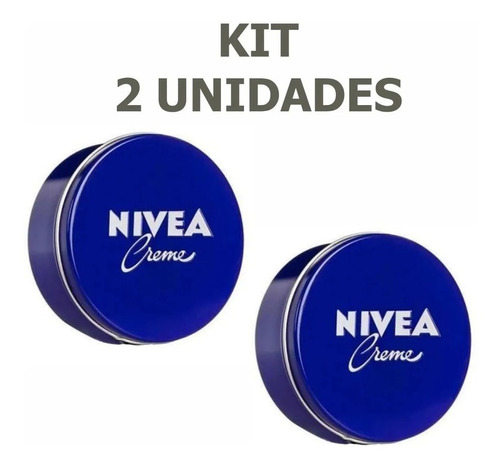 Kit 2 - Creme Nívea 400ml Lata Azul Importado + Brinde