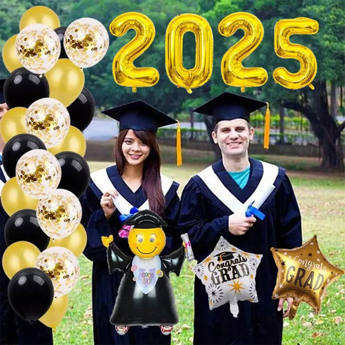 Banna Kit Globos Graduación 2025 Decoración De Globos Metálicos