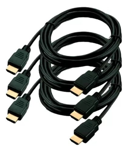 Kit 5 Cabos Hdmi 2.0 1.8m Alta Definição Uhd 5gb/s Atacado