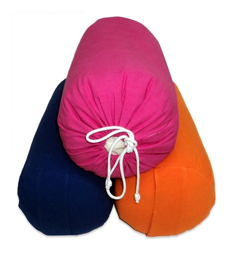 Combo: 3 Bolster Yoga. Funda Interior Con Cierre Para Regular Altura Y Contundencia. Peso C/u 8.6 Kg. Medida: 25 X 80 Cm